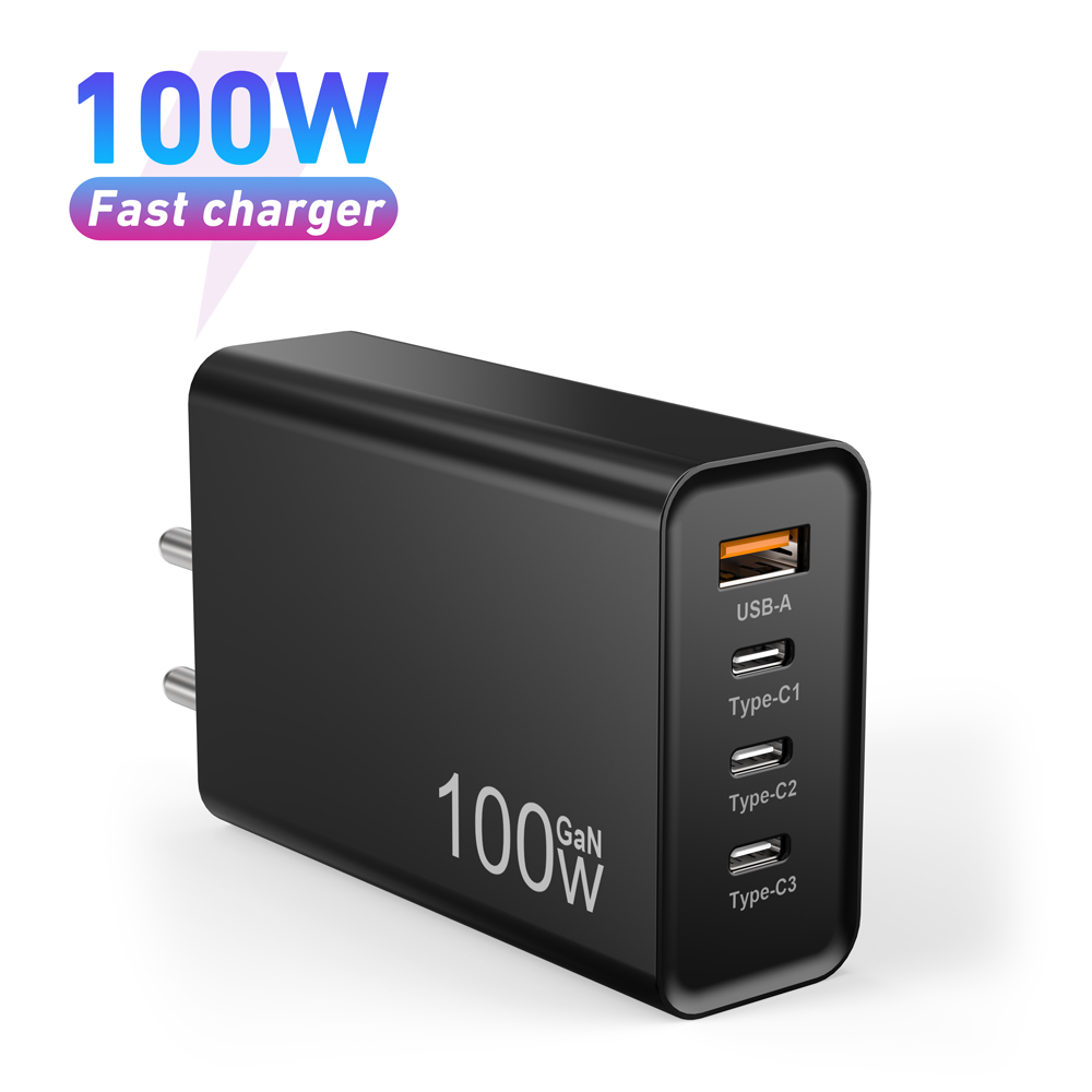 Adaptador de corriente compacto plegable del cargador de pared del cargador de 100W USB C GaN