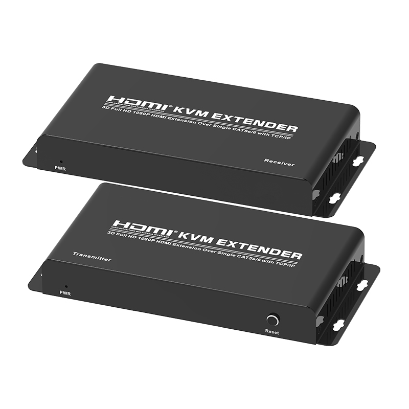 PII-51200(HDMI1.3 200m KVM)Kit extensor HDMI sobre Cat6, soporte KVM, 4K 60Hz, 4:4:4, USB/IR, PoC, HDR, HDCP 2.2