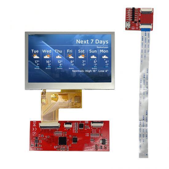 Panel resistivo Lcd pantalla capasitiva Lcd resolución 480*272 módulo de interfaz Hmi de pantalla Tft Lcd de 4,3 pulgadas