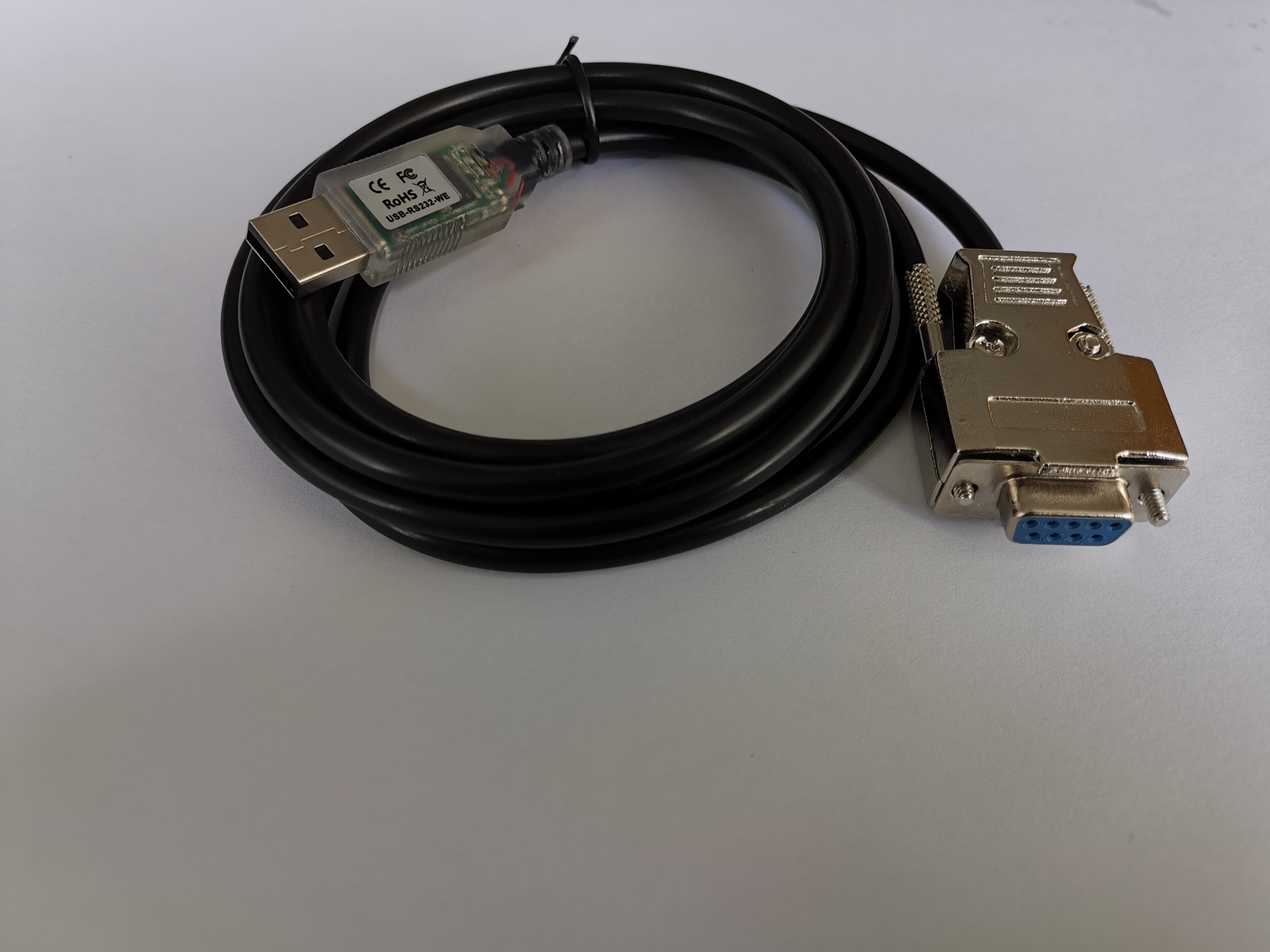 Cable adaptador USB a serie FTDI Chipset con puerto RS232 DB9 macho y hembra 